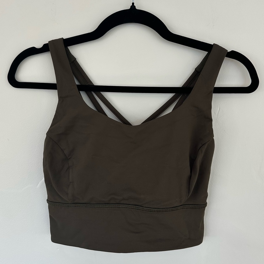 lululemon athletica Deep Olive Sports Bra